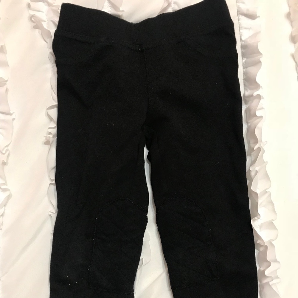 Gymboree black thick leggings 2t